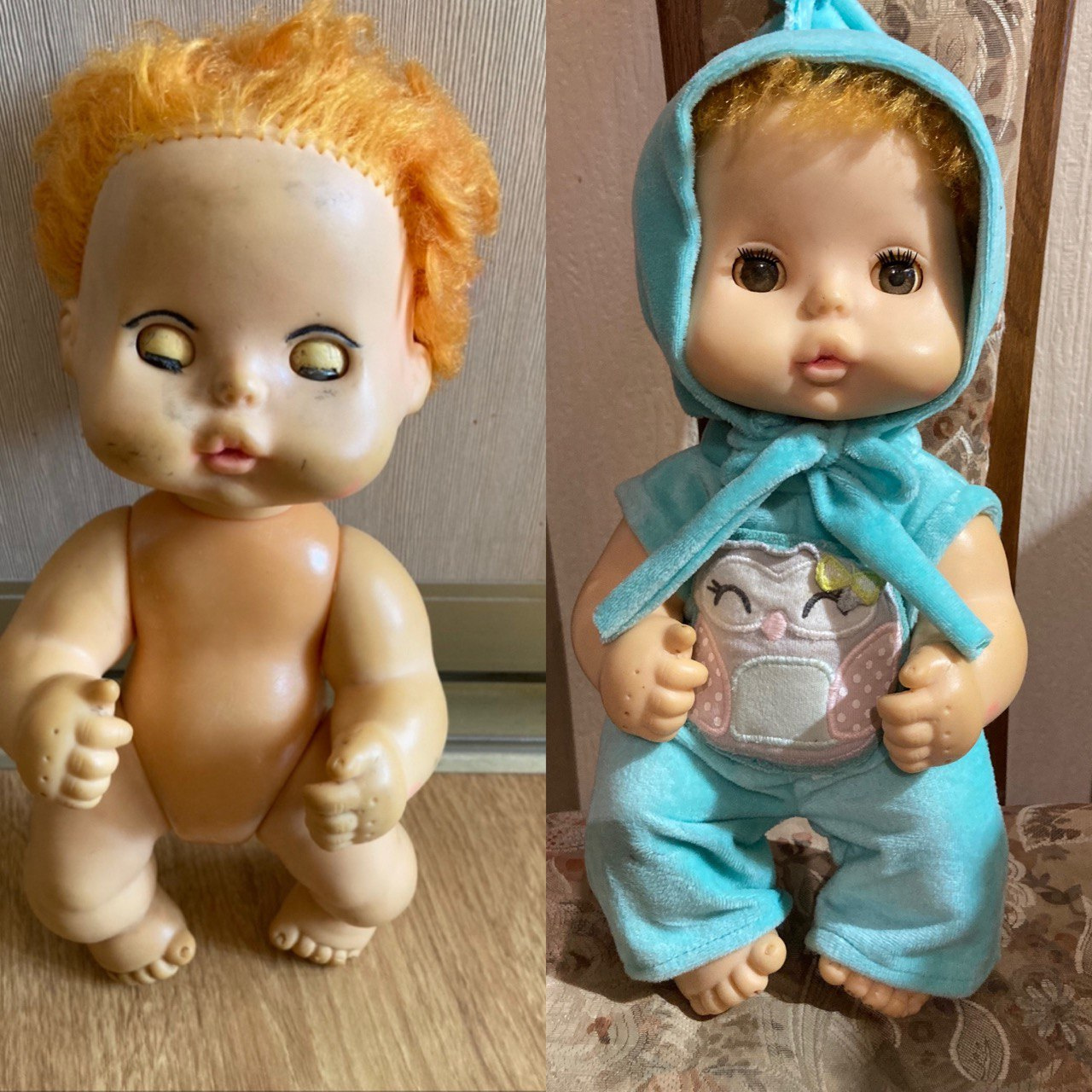 Результат до и после. Посмотрите, как куклы преображаются!