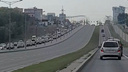 Выезд из Самары по Московскому шоссе сковала гигантская пробка
