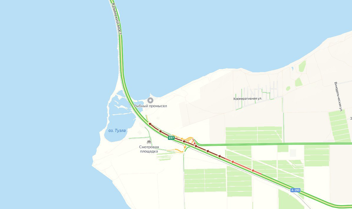 Карта пробок крымский мост
