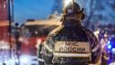 Обрушилась кровля: частный дом загорелся в Кировском районе Новосибирска