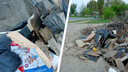 Чиновники вывалили гору строительного мусора у дома самарца