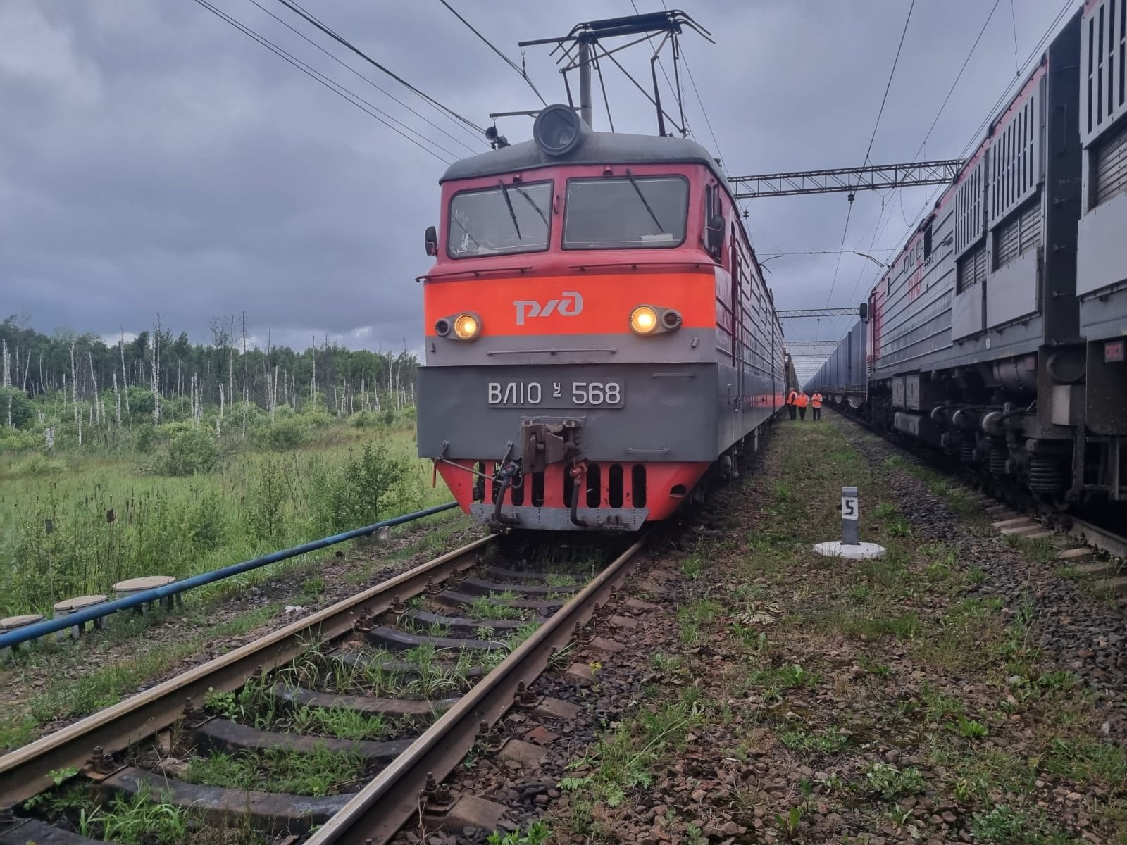 Пожар в поезде, остановивший электрички под Петербургом, проверяет транспортная полиция