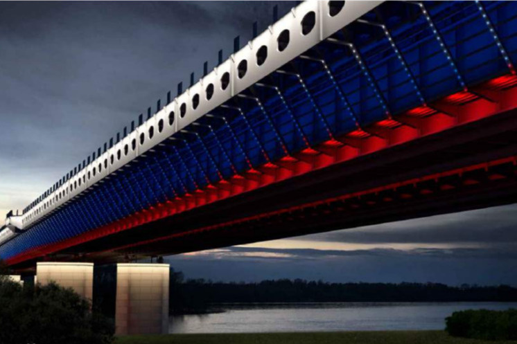 На омском метромосту появится архитектурная подсветка за 80 миллионов — эскизы