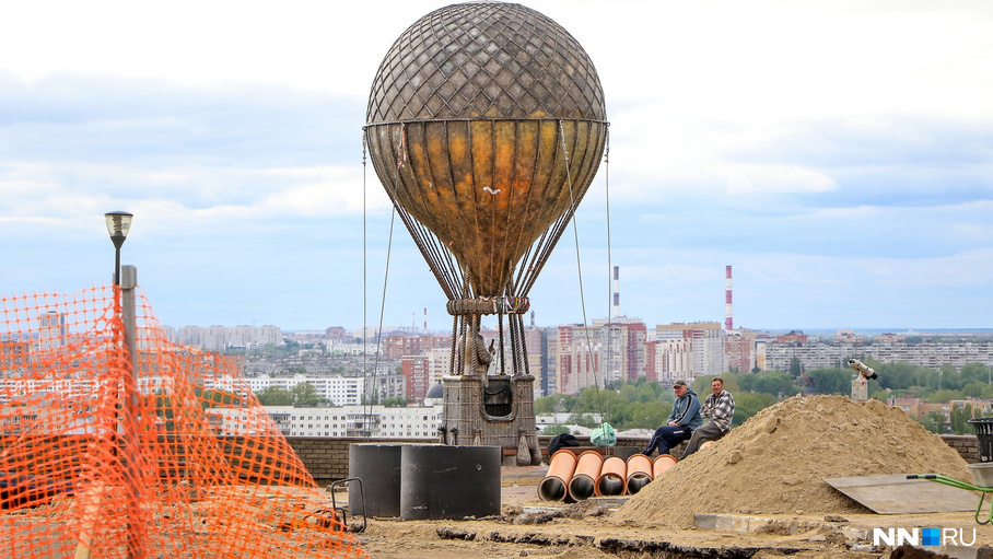 Кто собирается улететь из Нижнего Новгорода на этом большом воздушном шаре?