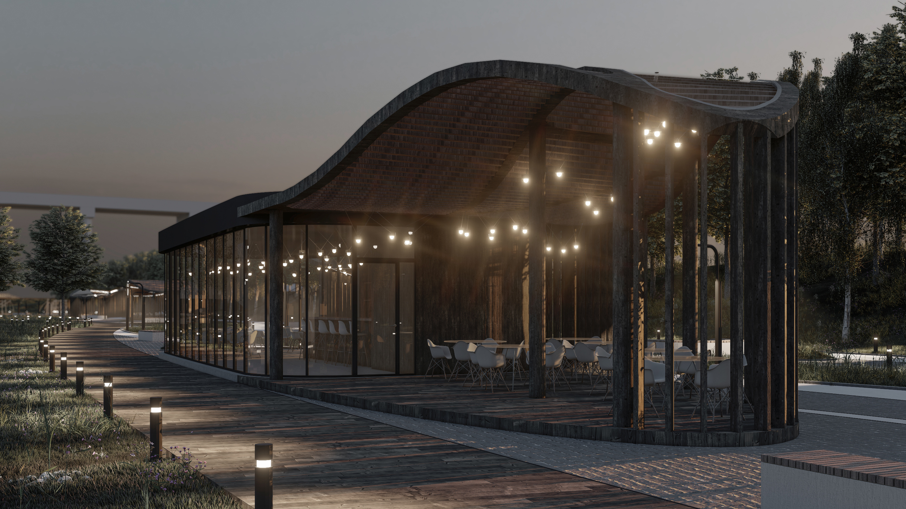 Архитектор предлагает использовать разное освещение, которое будет создавать особую атмосферу