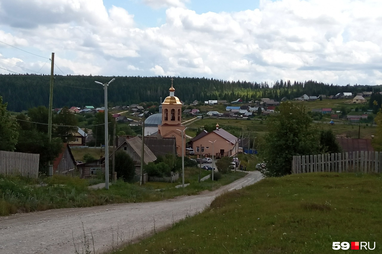 Колокольня в деревне Тюш Пермский край