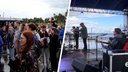 Музыка под дождем: смотрите, сколько людей пришло на концерт с приезжими музыкантами в Архангельске