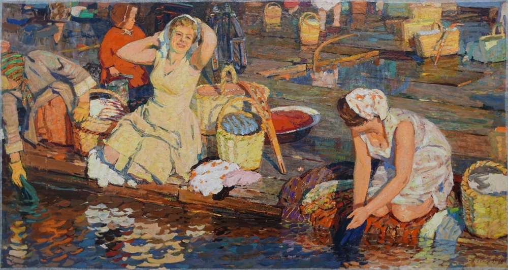 Алексей Белых. Вечер на Волге, 1958–1968. Холст, масло