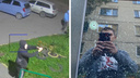 Новосибирские хулиганы ночью обстреляли автомобили и окна домов — видео пальбы на парковке