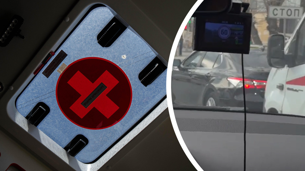 «Безразлично встал перед светофором»: новосибирец на Toyota Camry не пропустил карету скорой помощи — видео