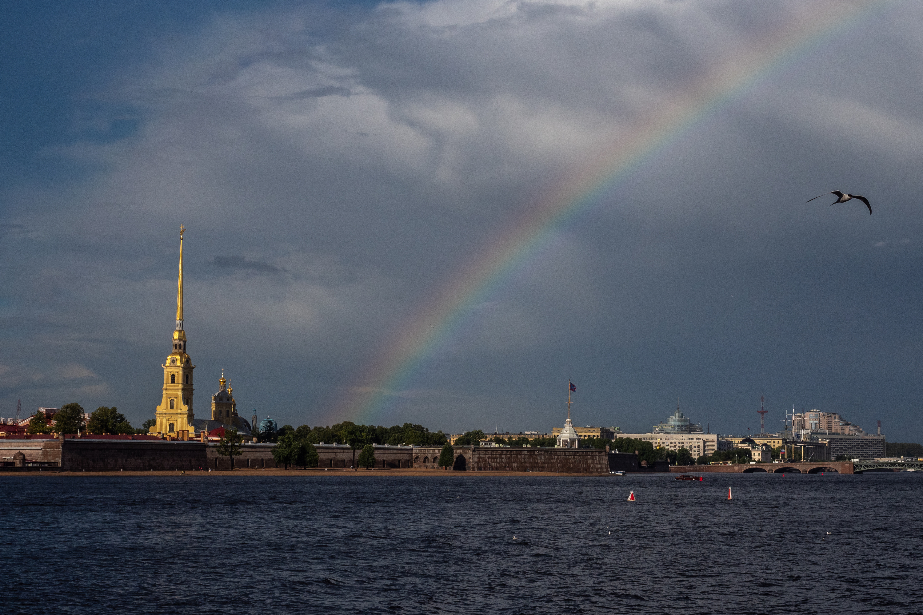 Питер дожди Петропавловская крепость