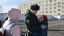 Зауральских призывников отправили служить в воздушно-коcмические силы России