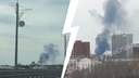 Над Ярославлем поднялся огромный столб дыма. Что горит