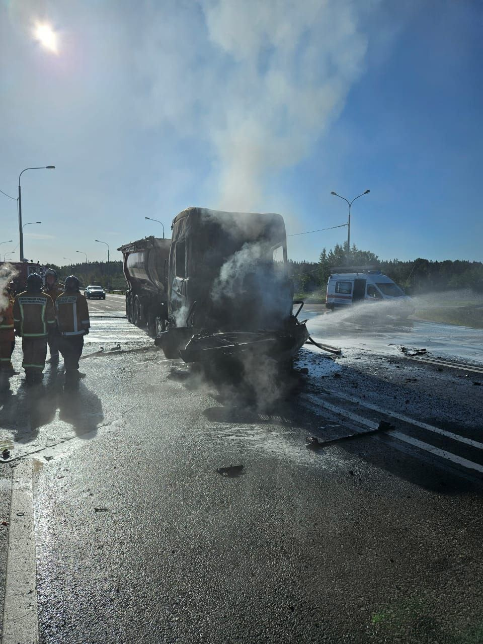 Подробности ДТП на трассе «Сортавала», где сгорели два человека, водитель  «Скании» — в ИВС - 10 сентября 2023 - ФОНТАНКА.ру