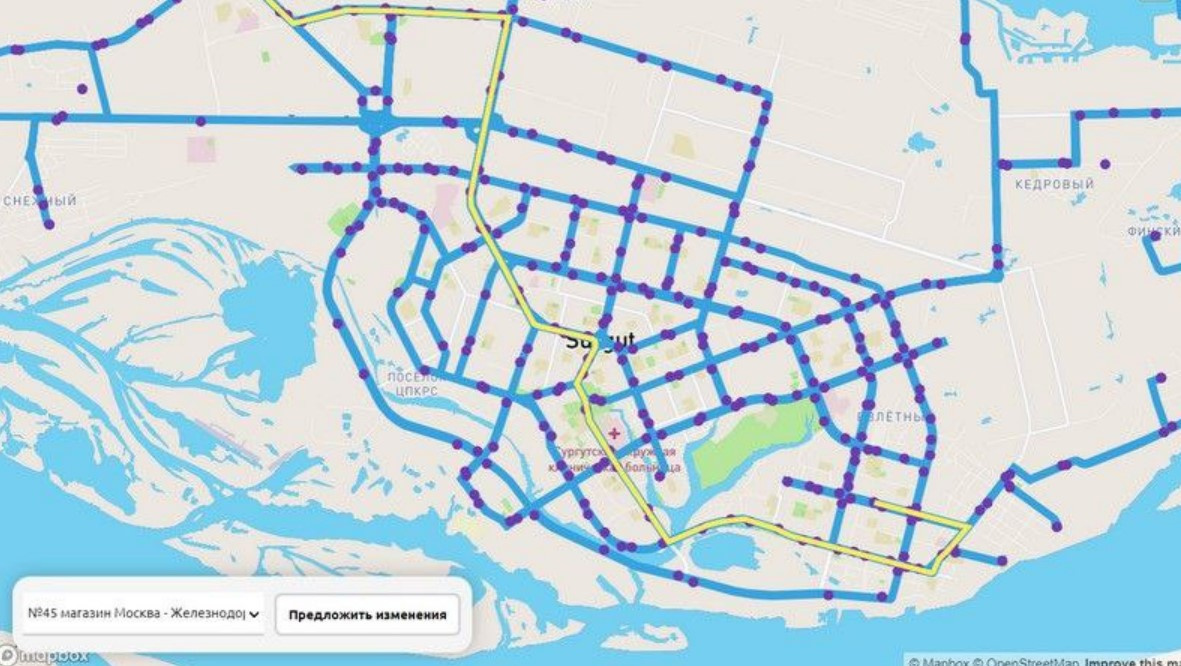 Проект новой маршрутной сети сургут