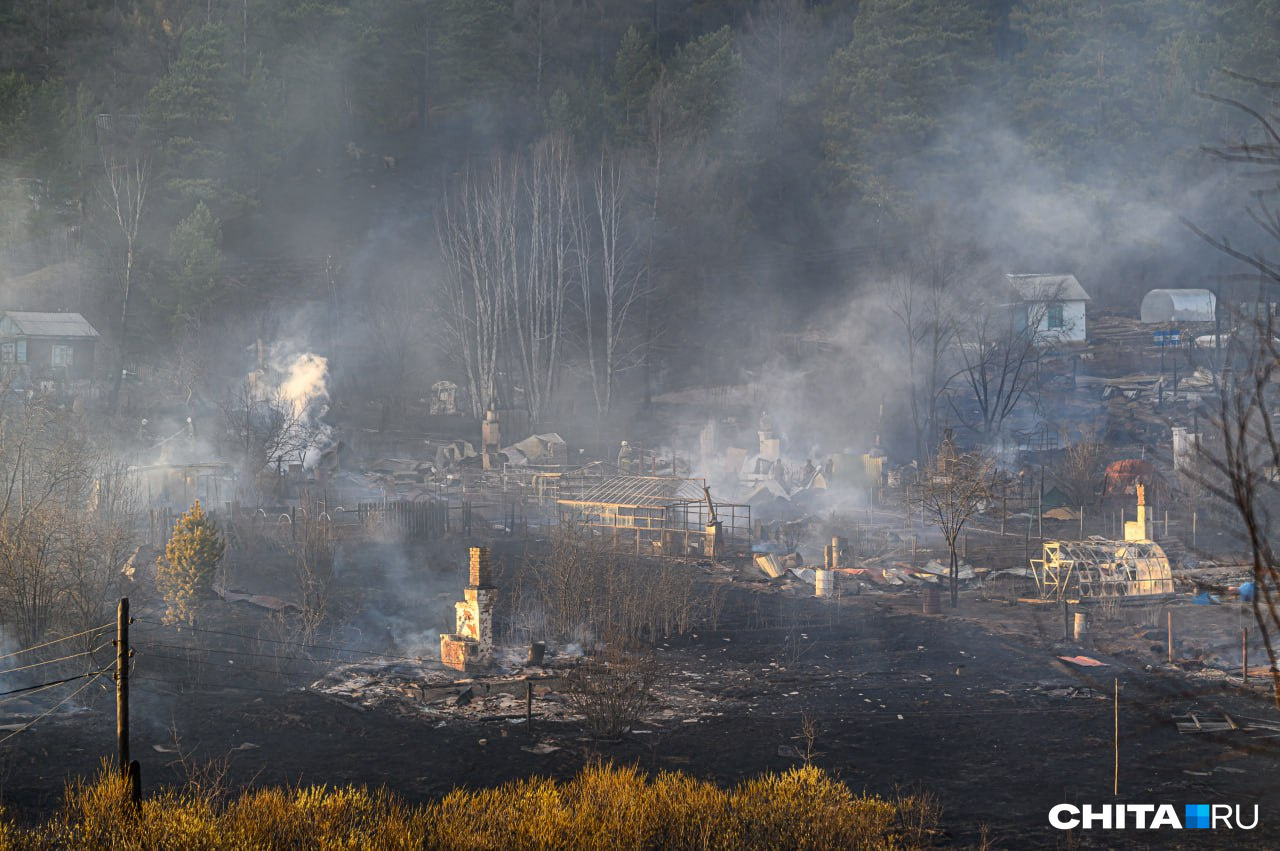 Власти Читинского района окажут юридическую помощь дачникам, которые потеряли 35 домов в пожаре