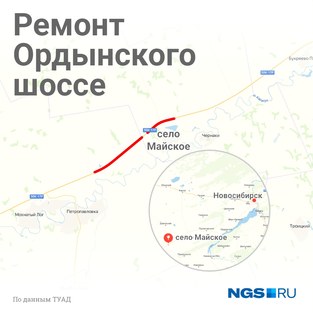 Ремонт проведут на трассе Новосибирск — Кочки — Павлодар