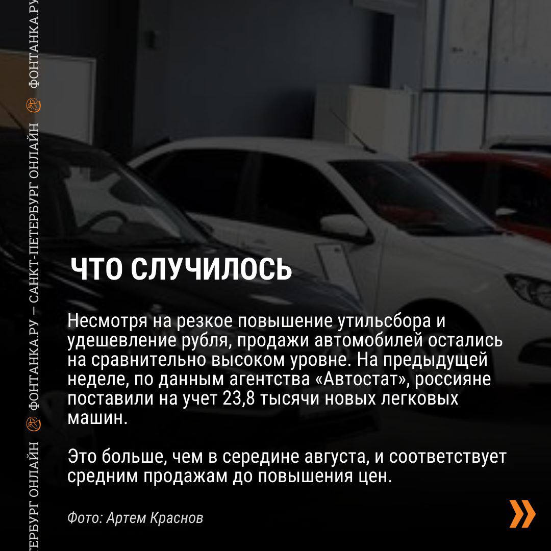 Почему в России растет спрос на автомобили - 31 августа 2023 - ФОНТАНКА.ру