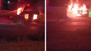 «Внутри был газовый баллон»: СТО выгорела на улице Большой — видео страшного пожара