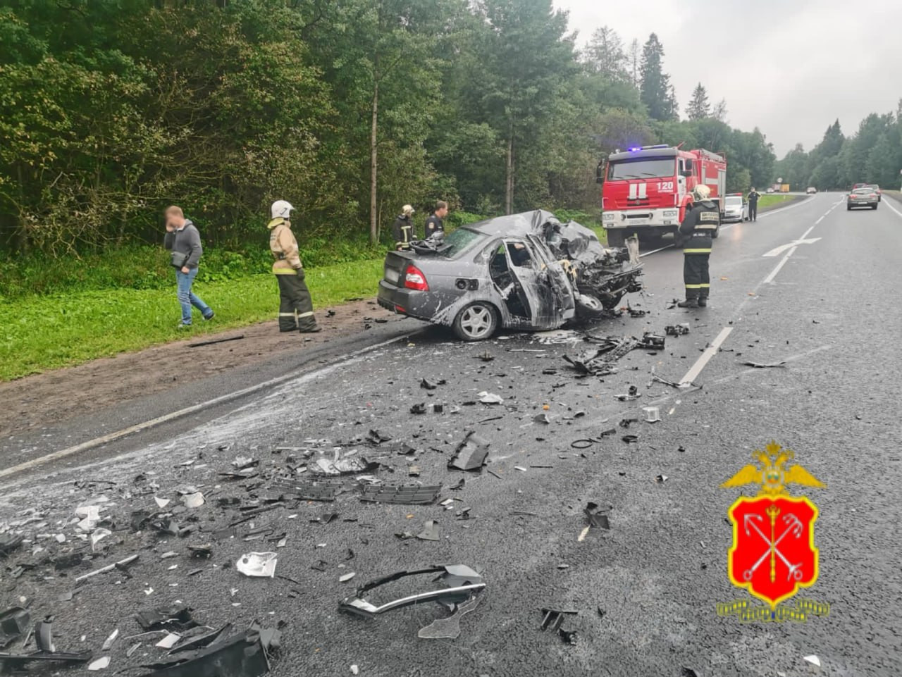 К жуткому лобовому ДТП на трассе «Нарва» привел обгон | 01.09.2023 |  Санкт-Петербург - БезФормата