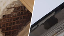 «Бетонные куски завалили кухню»: в квартире в центре Ярославля рухнул потолок