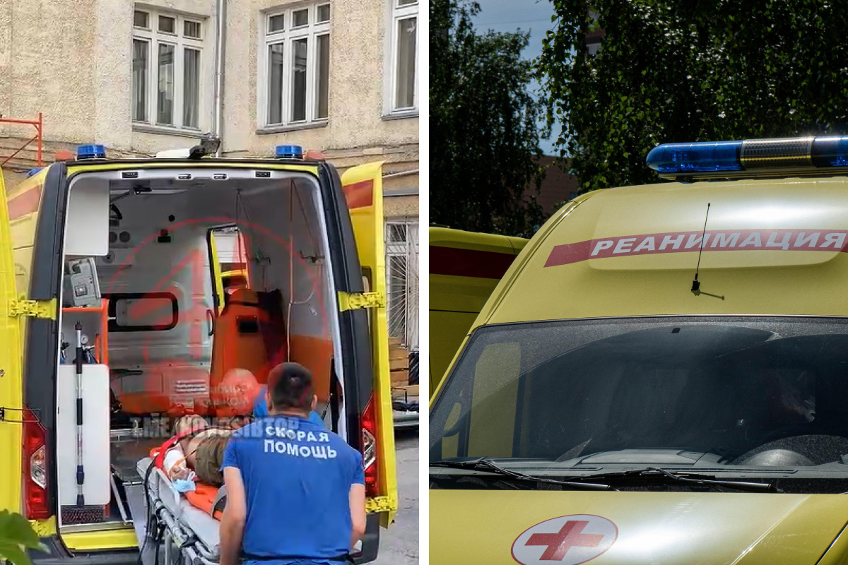 «Рассечена голова»: рабочий упал с крыши школы в центре Новосибирска — видео