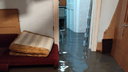 Кот на столе, воды в комнате — по колено: в Кургане из-за сильного ливня затопило дом на Линейной