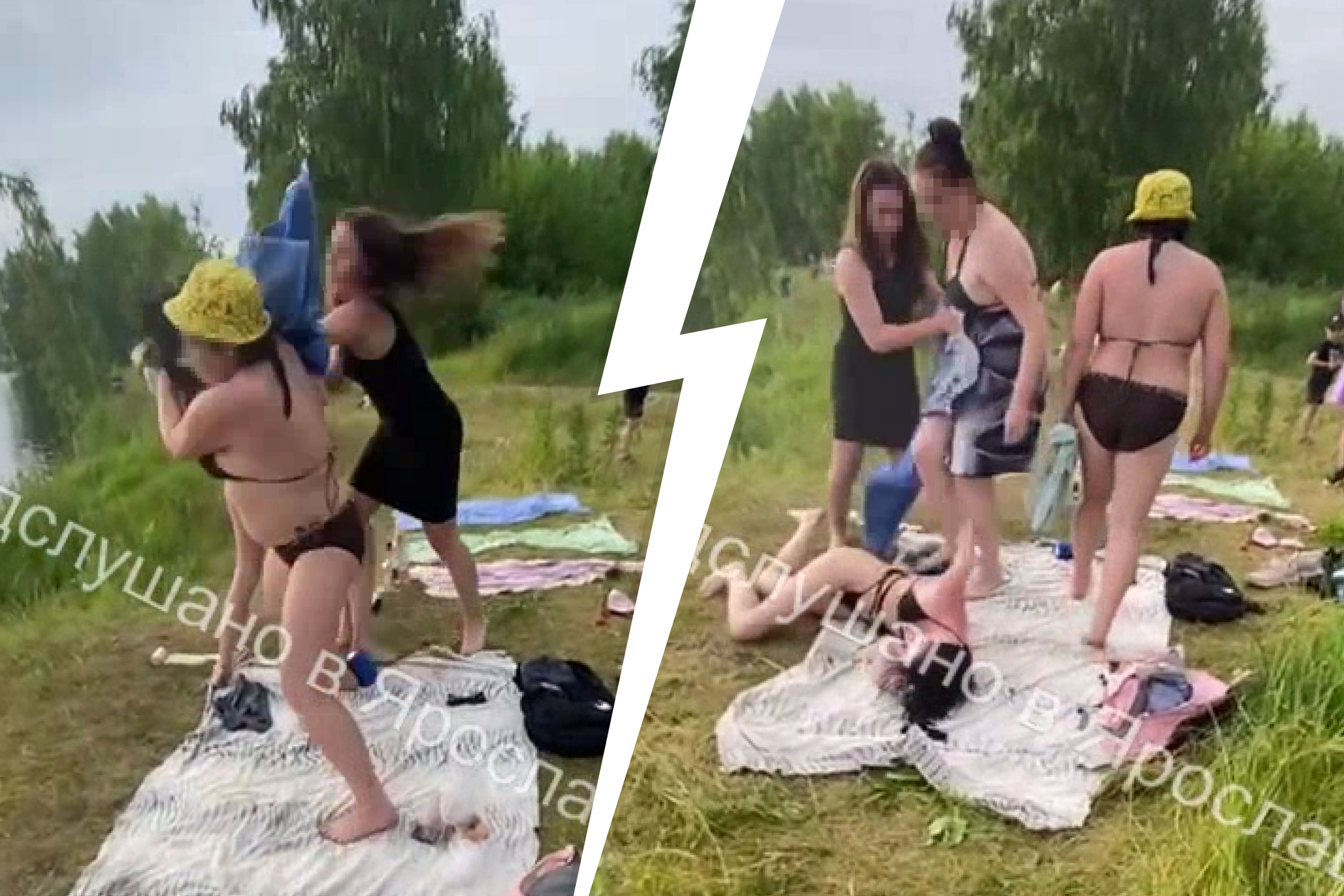 Голые девчонки купаются в озере видео порно видео