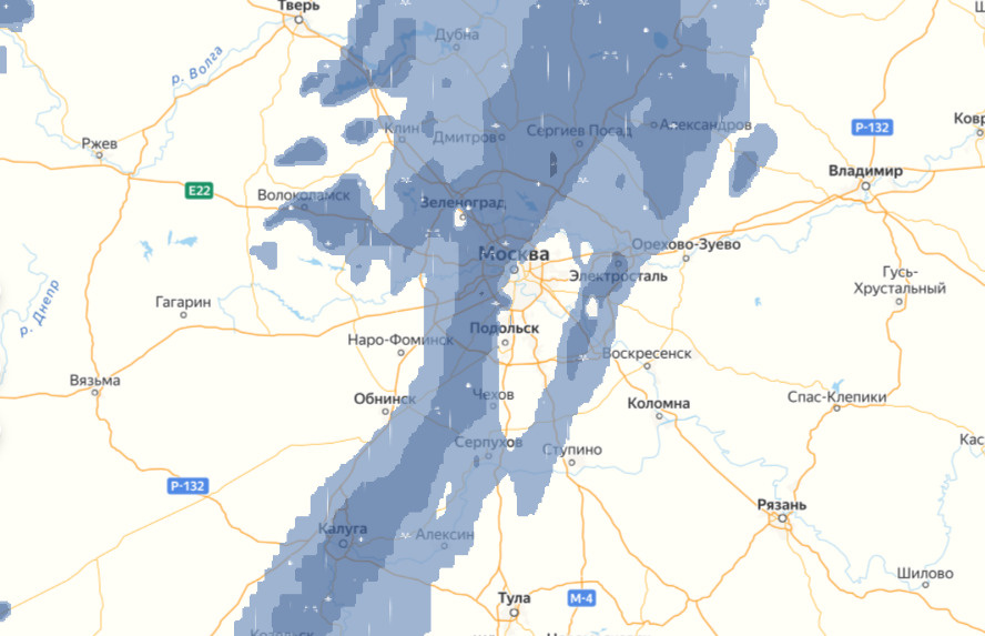 Погода вязьма карта осадков