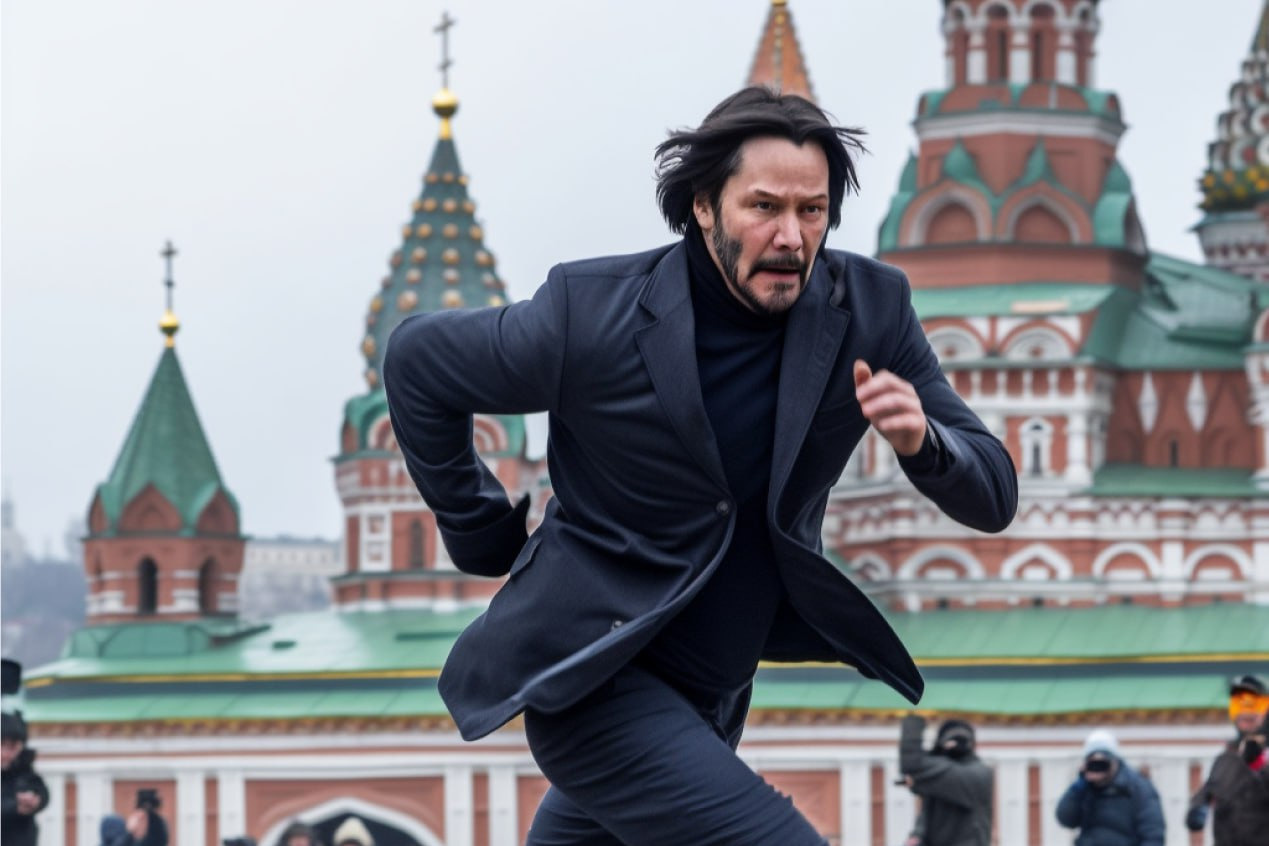 Нейросеть представила, как выглядели бы съемки «Джона Уика» в Москве