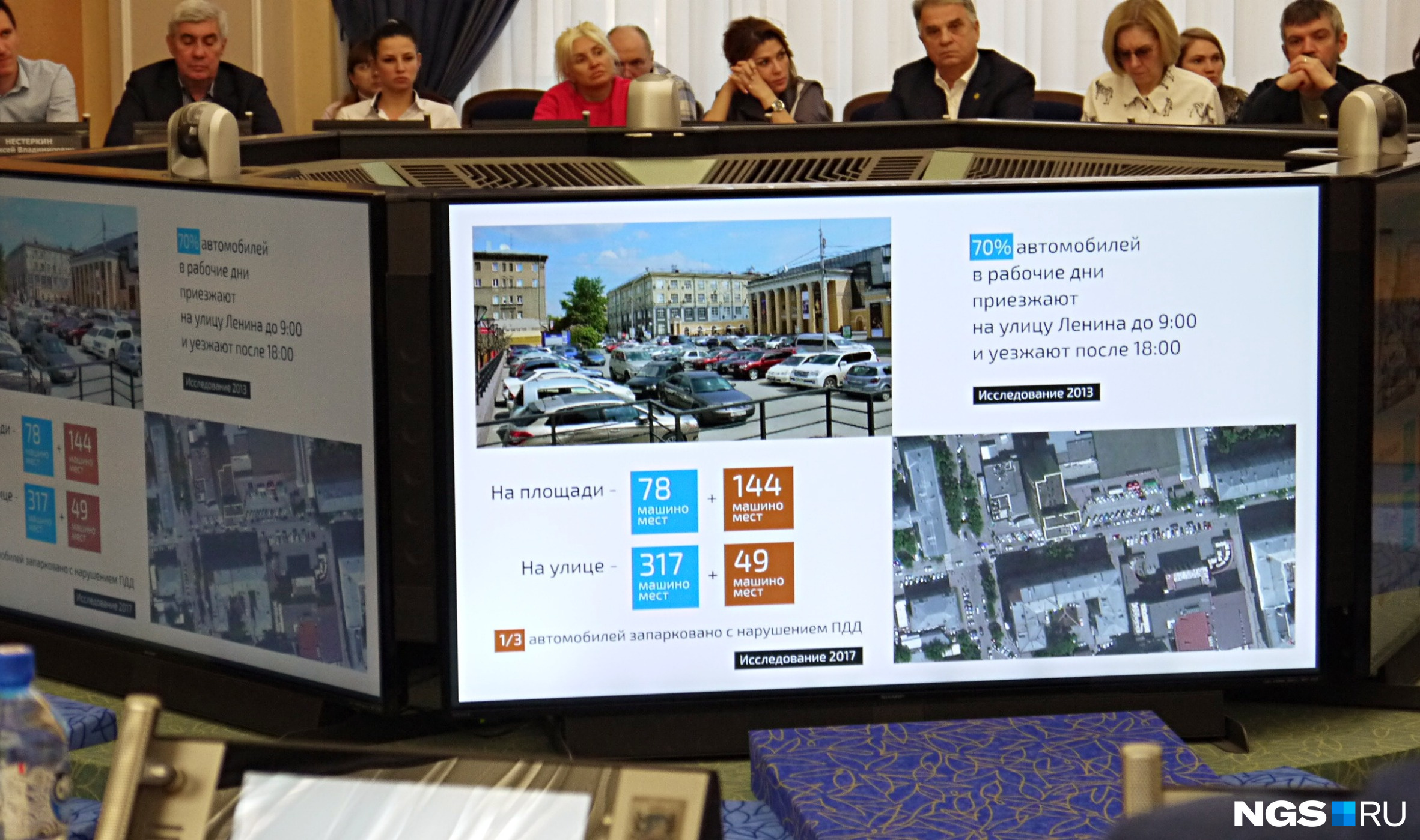 На круглом столе представили статистику посещений улицы Ленина пешеходами и автомобилями