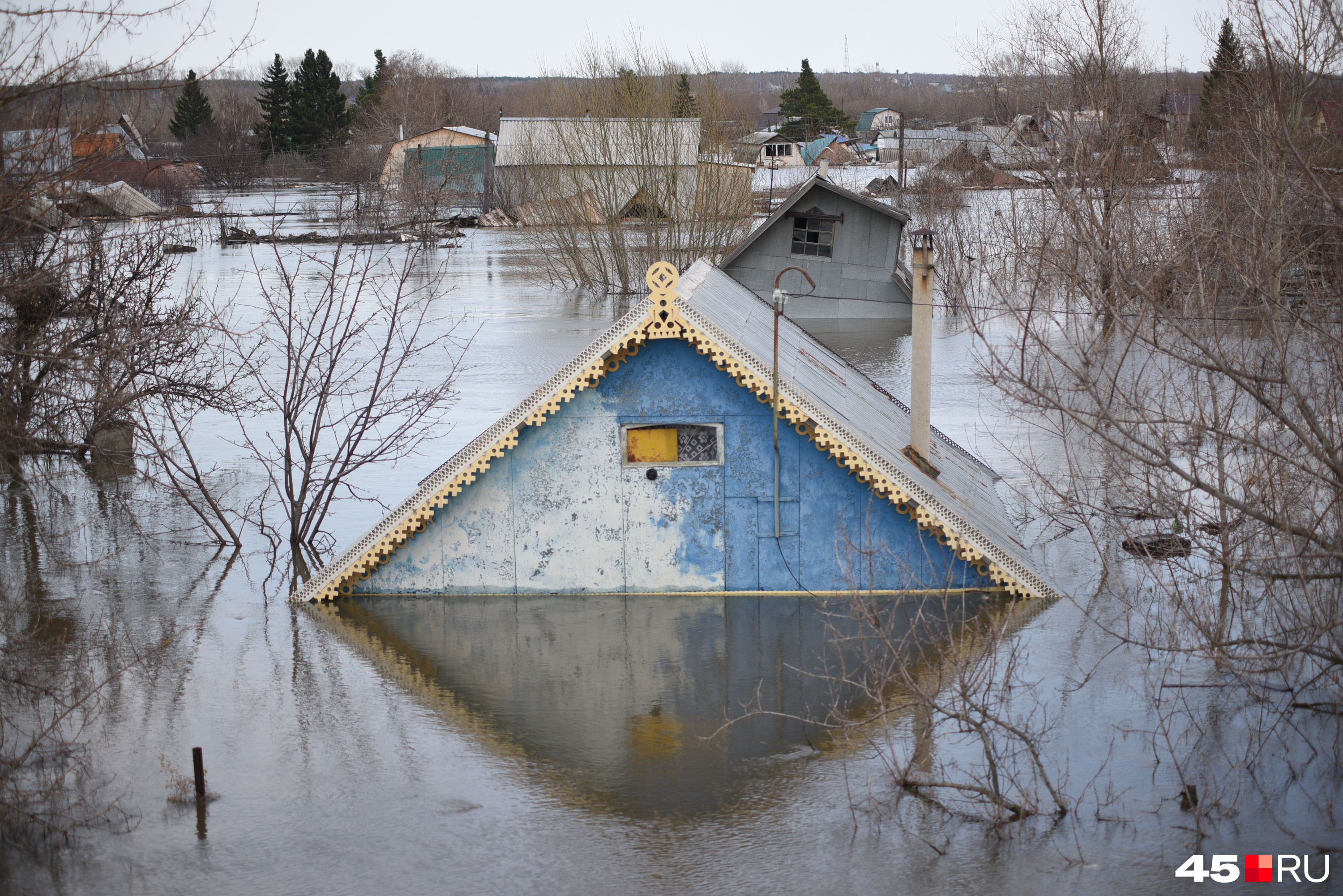 Курган готовился и выстоял: наводнение 2024 года в 30 фотографиях