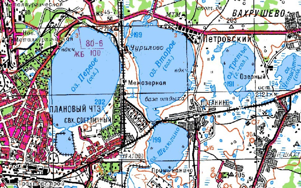 А на карте 1950-х у них и современные названия, и границы. А с юга четкие очертания появляются у Шелюгино (раньше это было заболоченное урочище) А на карте 1950-х у них и современные названия, и границы. А с юга четкие очертания появляются у Шелюгино (раньше это было заболоченное урочище)