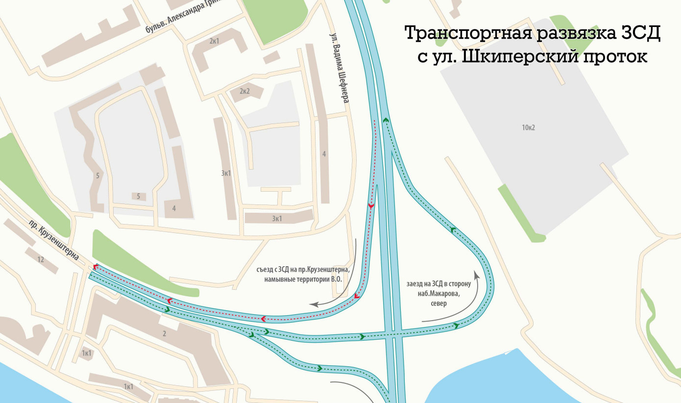 Зсд съезд на васильевский остров шкиперский проток схема