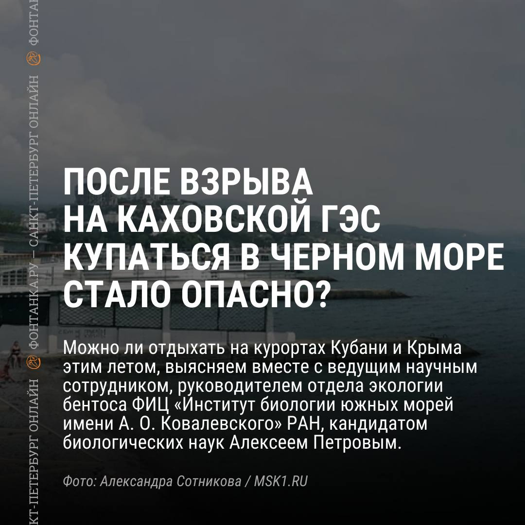 А в Сочи можно? Что означает прорыв Каховской ГЭС для Черного моря и станет  ли оно опасным | 21.06.2023 | Санкт-Петербург - БезФормата