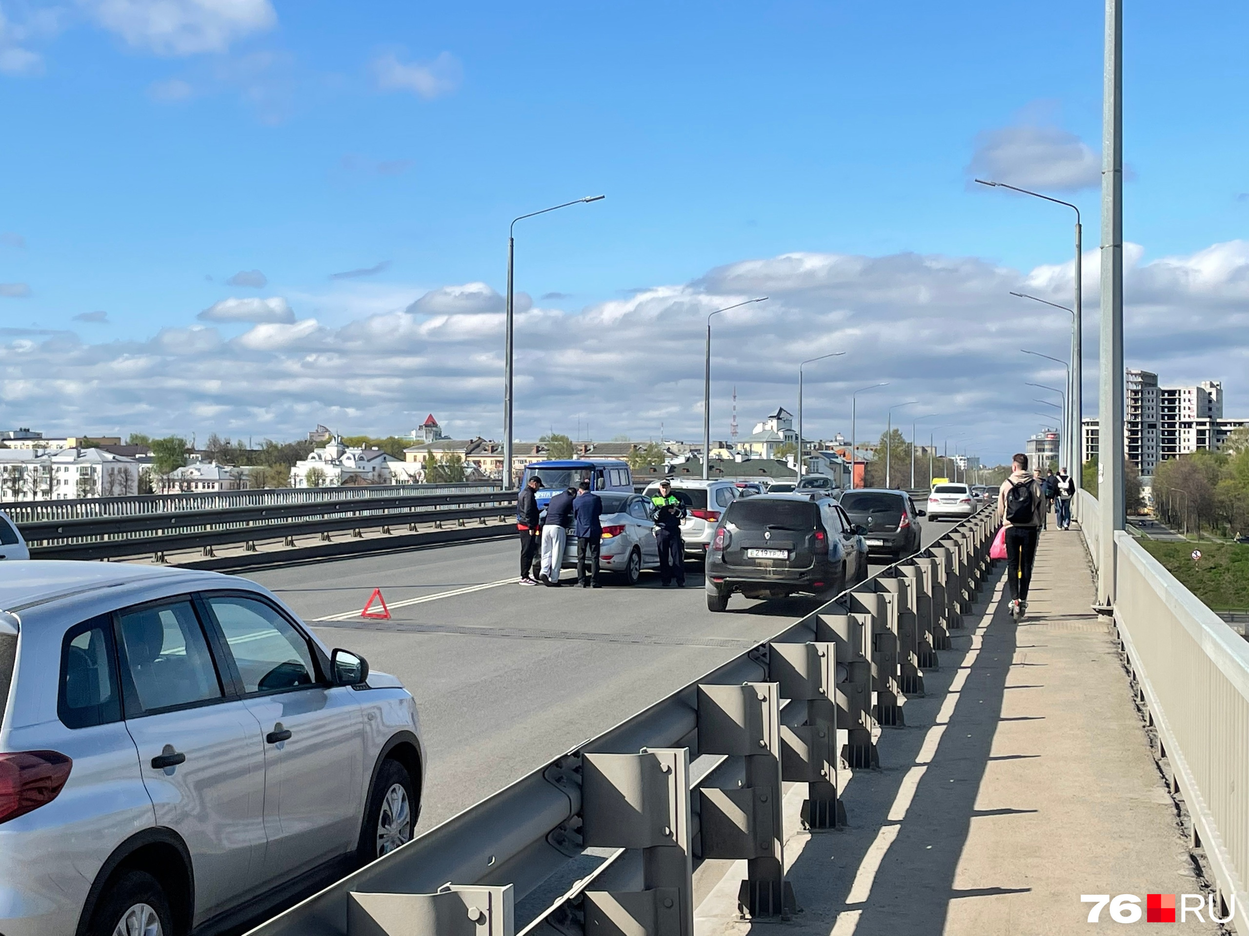 пробка на чусовском мосту сейчас