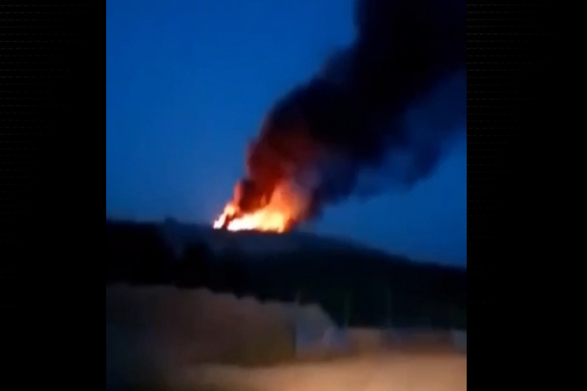 Крупный пожар в Балахне: горит мусорный полигон. Видео