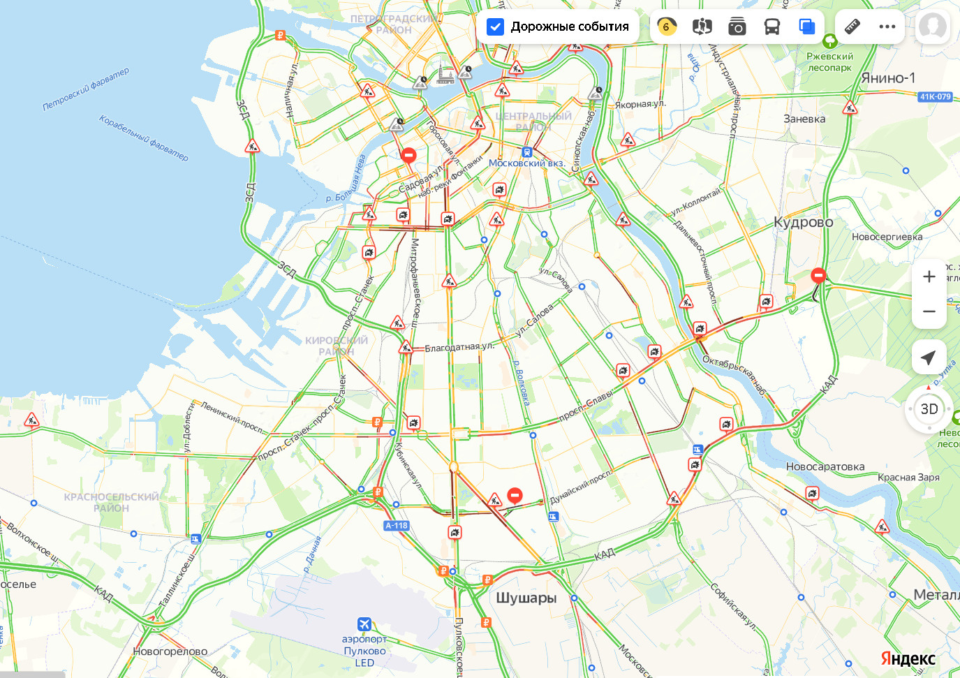 Санкт петербург карта ремонта дорог