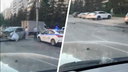 Автомобиль попал в ДТП на перекрестке улиц Дуси Ковальчук и Дачной — видео с места аварии