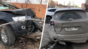 «Похоже, педали перепутал»: очевидец ДТП с Pajero снял на видео, как тот протаранил Mazda и снес дерево