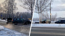 В Архангельске столкнулись два автомобиля — есть пострадавший