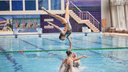 Стройные ножки, прыжки и страсть: соревнования по синхронному плаванию прошли в Новосибирске — 15 жарких фото