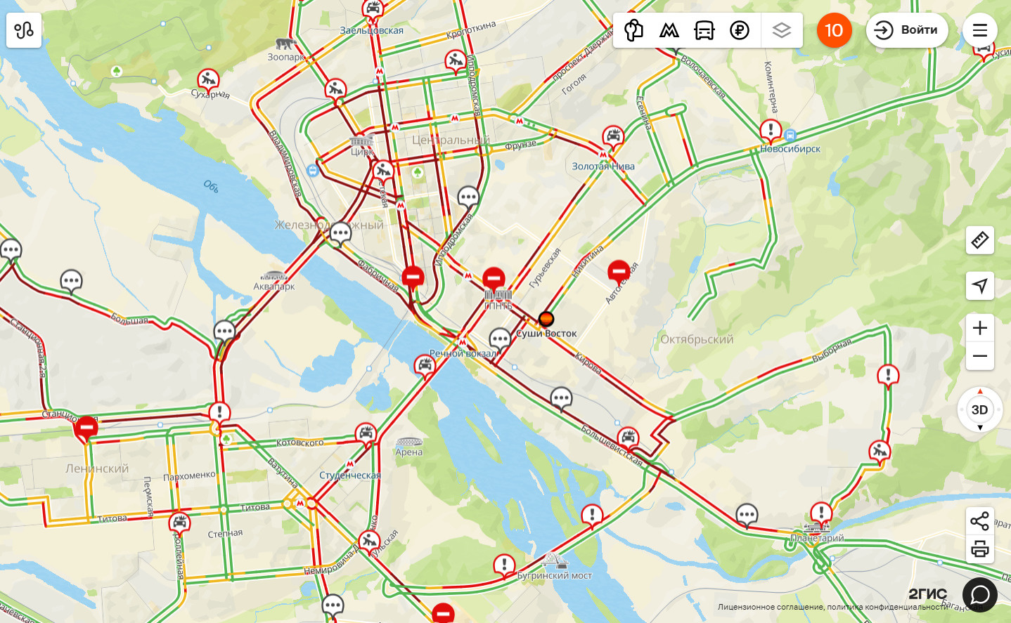 Карта пробки новосибирск сейчас. Карта пробок Новосибирска. Ташкент пробки карта. Карта новосибирских пробок жесть.