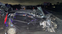 «Выехал на встречку»: сибиряк на Mitsubishi погиб в лобовом ДТП с фурой — фото последствий аварии