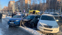 В Самаре на Ново-Садовой столкнулись семь машин