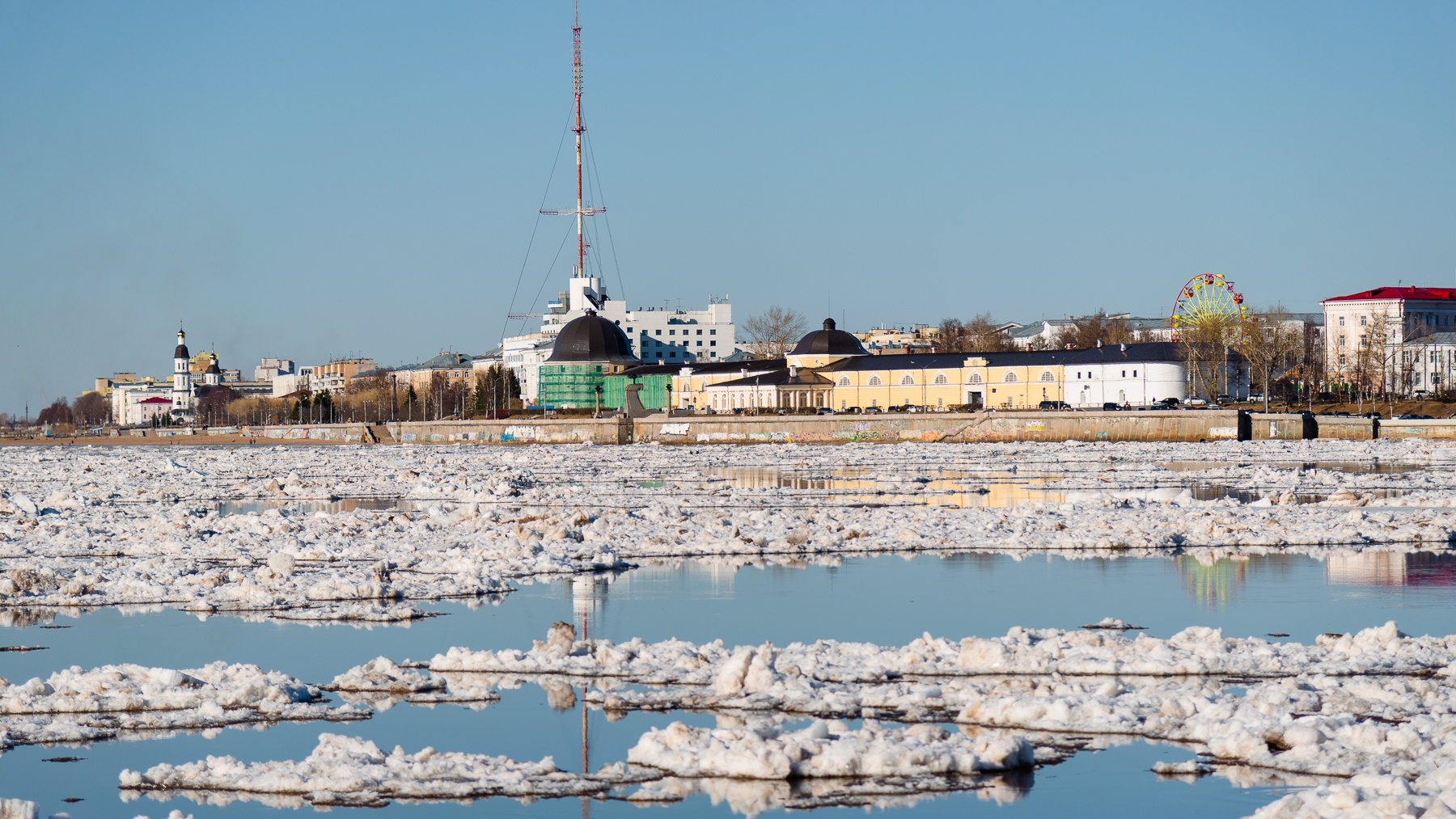Ледоход откладывается: гидрологи назвали новую дату его прихода в Архангельск