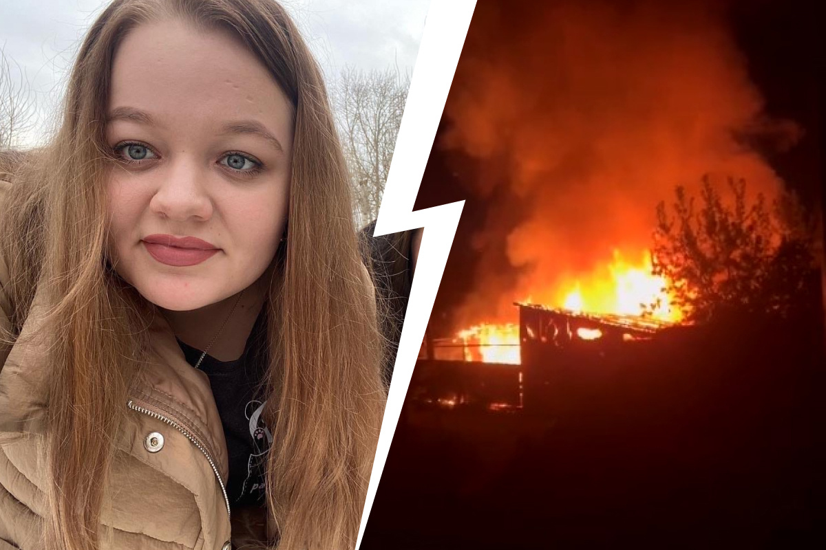 «Я сразу в панику и кричать»: в Екатеринбурге дотла сгорел дом многодетной семьи. Там были шесть человек