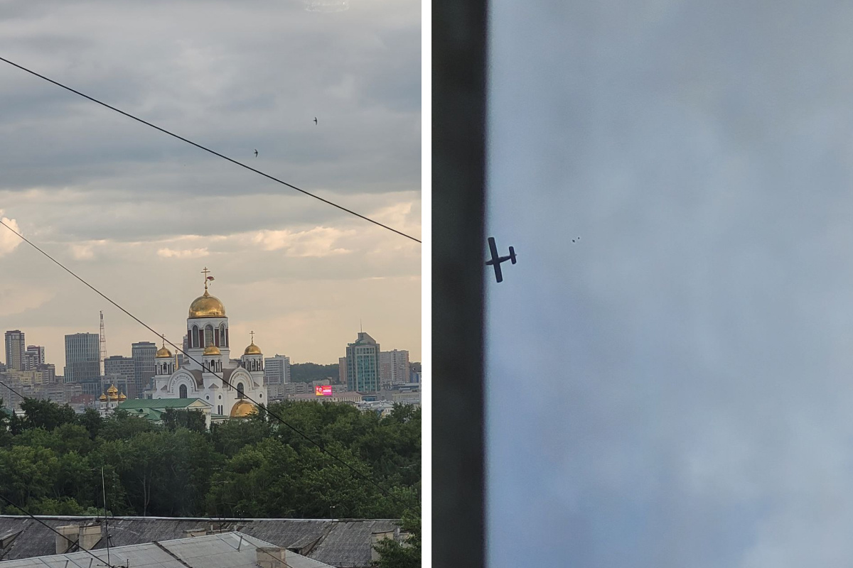 Из самолетов над Екатеринбургом прыгают парашютисты. Объясняем, почему не нужно паниковать
