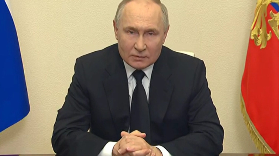 Путин выступил с обращением к россиянам в связи с терактом в Crocus City Hall