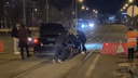«Влетел точно в ров»: на юге Волгограда автомобилист попытался штурмом взять закрытый на ремонт мост